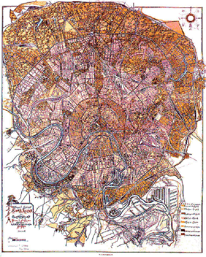 Старинная карта Москвы, 1923 год